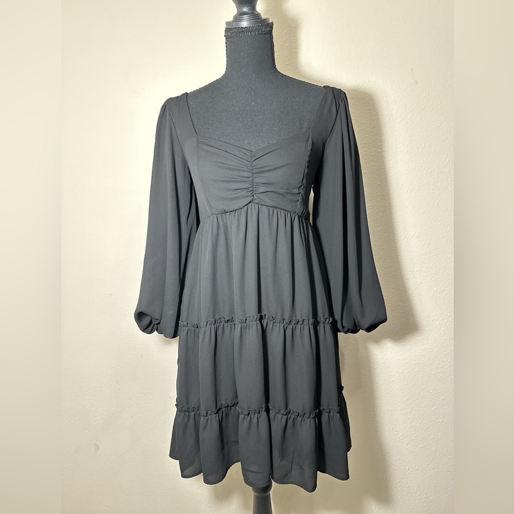 Small Show Me Your MuMu Black Long Sleeve Dress